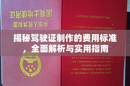 石河子揭秘驾驶证制作的费用标准，全面解析与实用指南
